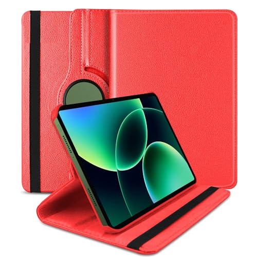 Image of TGK 360 Degree Rotating Flip Cover Case for Xiaomi Mi Pad 8 /8 Pro /Mi Pad 7 /7 Pro 11.2 inch Tablet (Red)