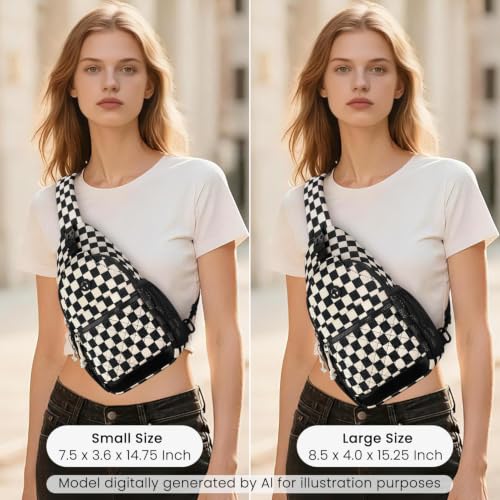 Image of Vankor Small Crossbody Purses Bags for Women Men Travel, Chest Sling Bag Women Casual Cross Body Bag for Woman Sling Backpack