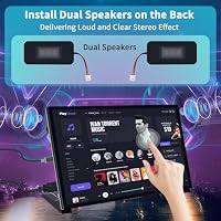 GeeekPi 10.1 Inch Capacitive Touchscreen Monitor for Raspberry Pi,1024x600 IPS LCD Display with Dual-Speaker,HDMI Portable Monitor for Raspberry Pi 5/Pi 4B/3B+/3B/B+/Zero/400,Win11/10/8,BPi M5/M2 Zero – Ansicht 4