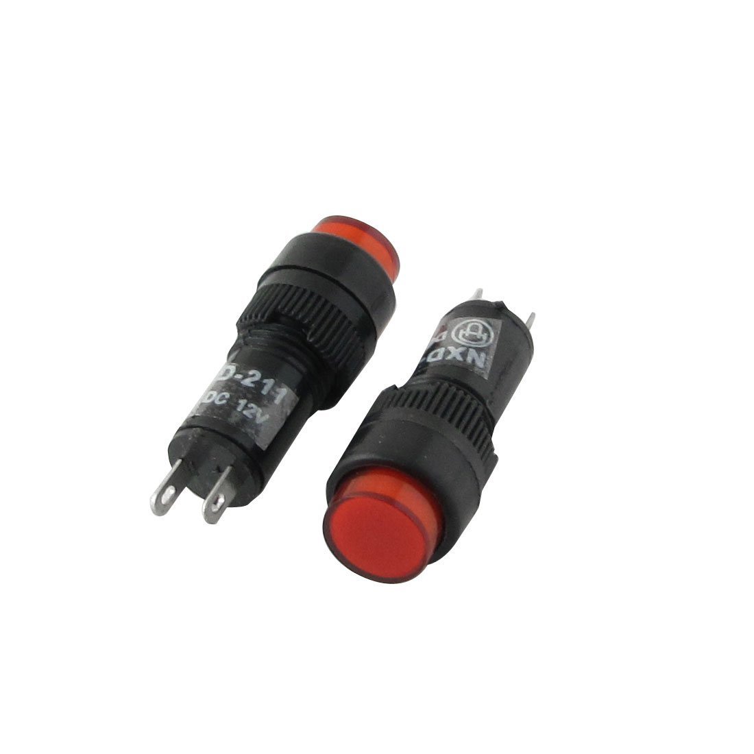 Imported DC 12V Indicator P Signal Lamp 10mm 10 Pcs Red Light-image-36