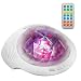 Aurora Night Light , Projector Nightlight Sound Machine with 7 Light Modes , Bluetooth Speaker, 4 Timers and Brightness Adjustable, Projector Noise Machine with Nursery Lamp for Baby, Kids, and Sleep
