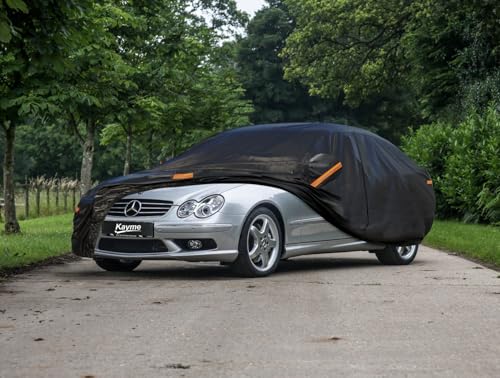 Image of Kayme 7 Layers Car Cover Custom Fit for Mercedes Benz CLK 200 280 320 350 430 500 (1997-2009) Waterproof All Weather for Automobiles, Outdoor Full Cover Rain Sun UV Protection.