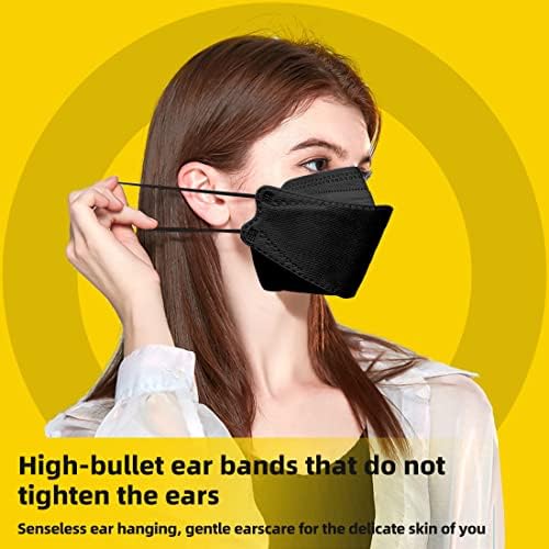 Face Masks 40Pcs, Particular person Package deal for Every, 4-Ply Fish Mouth Kind Mud Security Masks, Breathable Safety Masks 6 515ozKs9 PL. AC