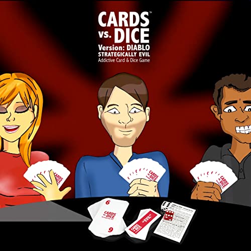 Pelaez Creative Llc Cards Vs. Dice - Strategically Evil - Addictive Card & Dice Game - 2–4 Players (Diablo) #TOP3
