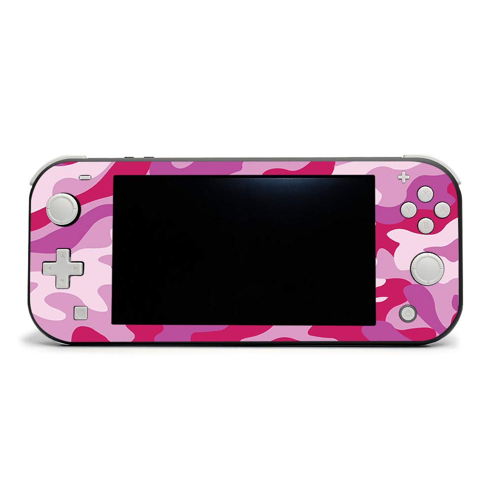 MIGHTY SKINS MightySkins - Skin compatibile con Nintendo Switch Lite, motivo mimetico rosa | Cover protettiva in vinile resistente e unica, facile da applicare, rimuovere e cambiare stili, Made in USA