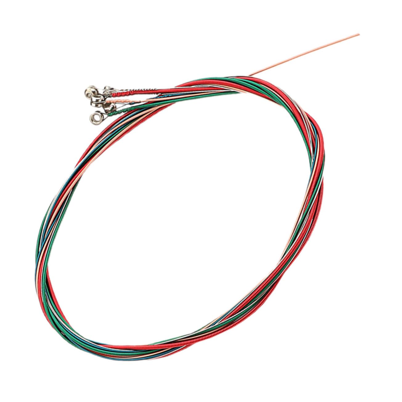 Toddmomy 6Pcs Strings Acoustic Guitar Strings Replacement Strings for Folk Guitars Easy Install Fit Sound Comfortable Guitarists