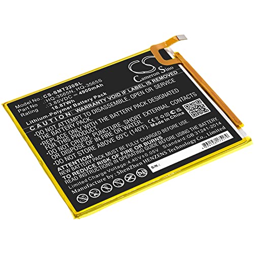 JIAJIESHI Battery 4900mAh / 18.87Wh,Replacement Battery Fit for S/&a/&ms/&un/&g Galaxy Tab A7 Lite, Galaxy Tab A7 Lite 8.7 2021, SM-T220, SM-T225, SM-T225C, SM-T225N HQ-3565N, HQ-3565S