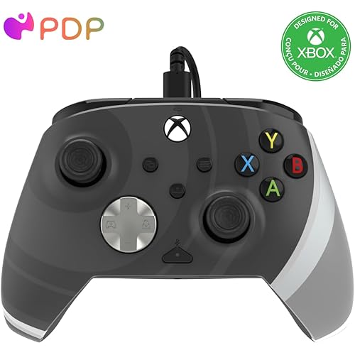 PDP Gaming REMATCH Advanced Wired Controller Licensed for Xbox Series X|S/Xbox One/PC, Customizable, App Supported - Radial Black