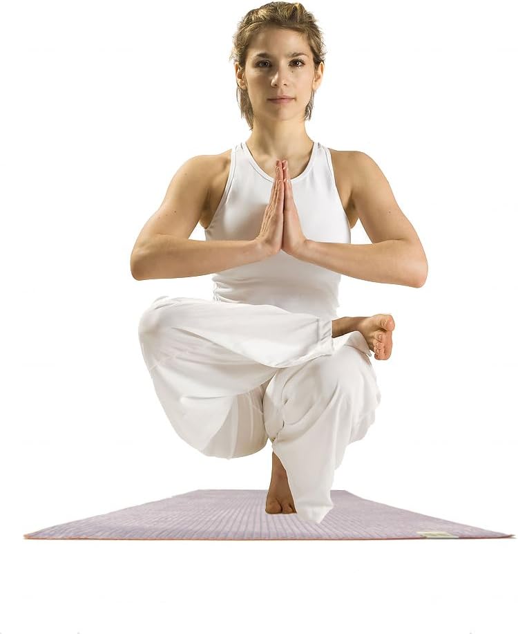 Prestige Skidproof Yoga Mat Towel, Peace Magic (Lavender)
