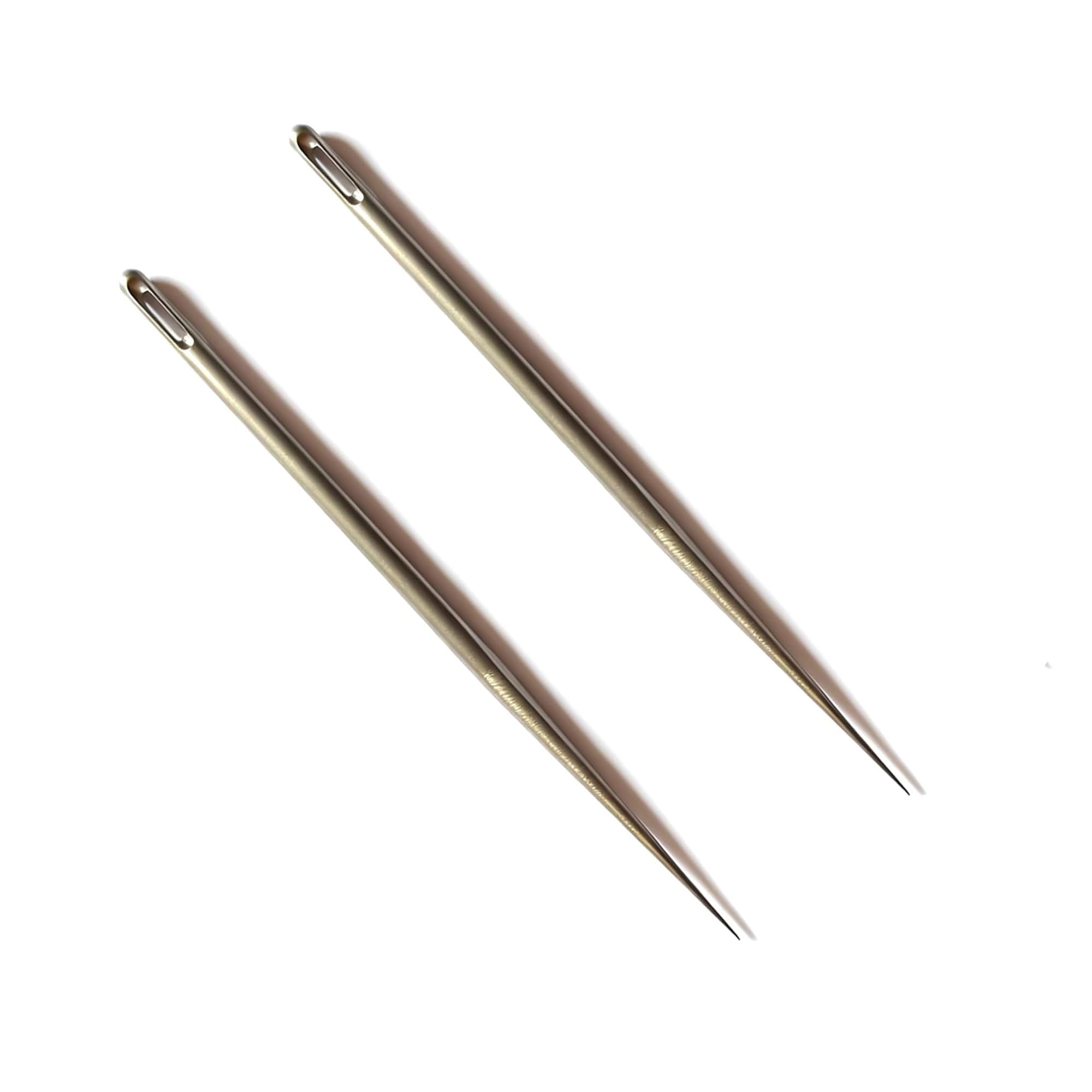 LULAOLIU Titanium Marlin Spike - Paracord Needle Tool & Knot Tying Tool for Rope Splicing - Ideal Boat Gifts for Men (2Pcs Triangular Perforation)