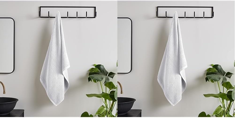 Catherine Lansfield Quick Dry Cotton Hand Towel White (Pack of 2)