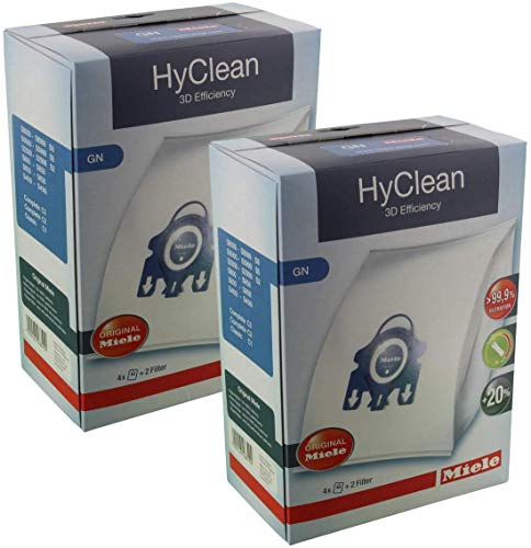 Miele Hyclean GN 2 Packungen (8 Beutel plus 4 Filter), 1