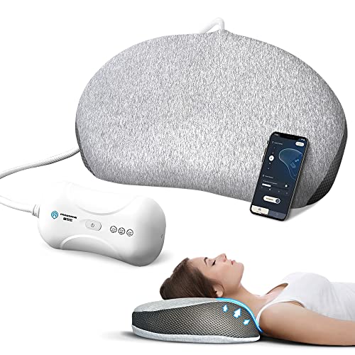 Freqzone AI Smart Neck Pillow with Adjustable Height for Neck and Shoulder Pain Relief, Back Sleeper...