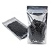 Stand Up Clear Silver Zip Lock Resealable Aluminum Mylar Foil Plastic Packaging Bag Zipper Heat Sealable Smell Proof with Tear Notch Long Term Food Storage (100, 3.5x5.5 inch)