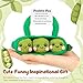 Emotional Support Crochet Inspirational Birthday Gifts for Women,Mini Positive Crochet Animals with Positive Card,Handmade Small Cute Stuff Things for Friends, Parties Moms Grandma Wife Sister