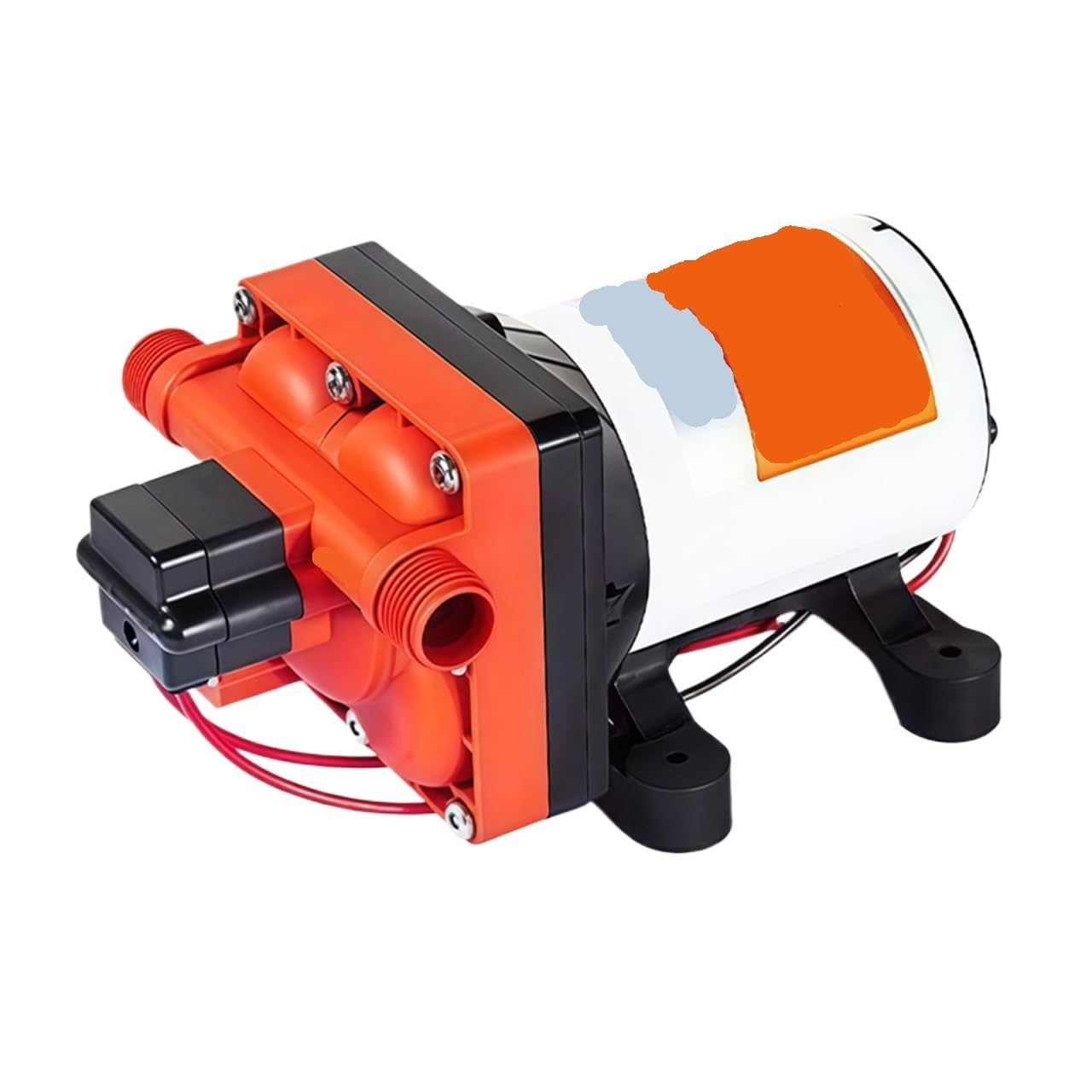 42 Series 12V 24V DC Water Diaphragm Pump, 3.0 GPM (11.3 L/min), 55 PSI, Self-Priming Booster Pump with Filter & Fittings(DC12V)