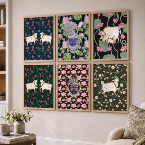 Image of kotart Boho Theme Digital Painting for Wall Decoration - Minimal Wall Art Prints for Living Room Bedroom Office Room Decor (10x13 inch, Terracotta) (wall painting, 01) (B, 19X25 INCH)