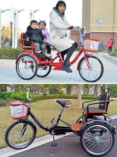 Triciclo plegable para adultos con asiento trasero miniatura 5
