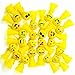 PROLOSO Jumping Emoji Popper Spring Launchers Bouncy Toy Balls 24 Pcs (Yellow Emoji)