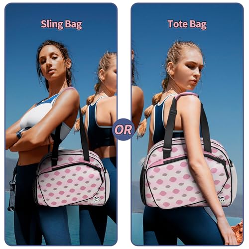 Image of Boulder Bee Pickleball Bags, Premium Pickleball Tote Bag for Girls, Women's Hand /Shoulder Gym Bag w Water Bottle Holder, with Pickleball Racquet /Paddle Holder