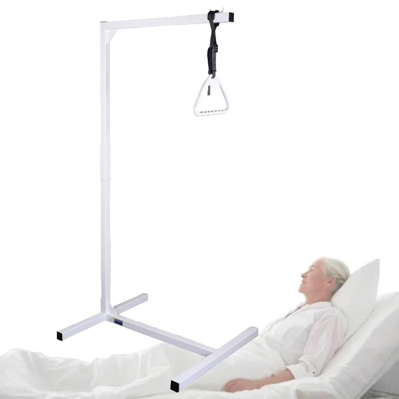 Ayuda de movilidad para cama de trapecio, poste de transferencia superior para ancianos, polea de hombro, soporte médico, arnés de seguridad para asistencia en la cama, ayuda de riel de transferencia