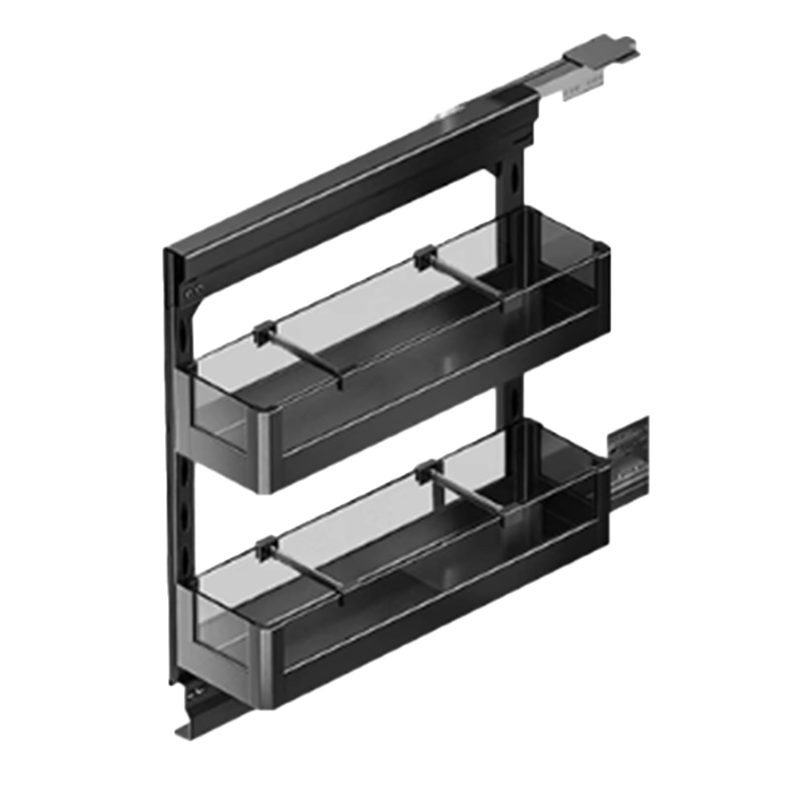 Scaffale alto per armadietto, a 2 6 ripiani, con strisce divisorie, resistente, estraibile, per cucina, dispensa, bagno, perfetto per massimizzare lo spazio (164 x 610 x 2 livelli)