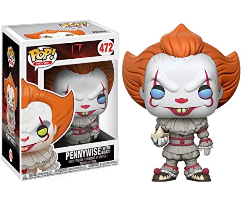 POP Stephen King's It, Pennywise with Boat Funko Pop! Vinyl Figure (Bundled with Compatible Pop Box Protector Case) - Image 2
