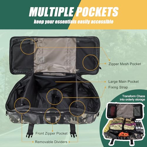 65L Large Travel Duffle Bag Military Tactical Backpack, Army Assault Pack Bug Out Bag Rucksack for Outdoor Sport Hiking Camping with Molle System - Image 4
