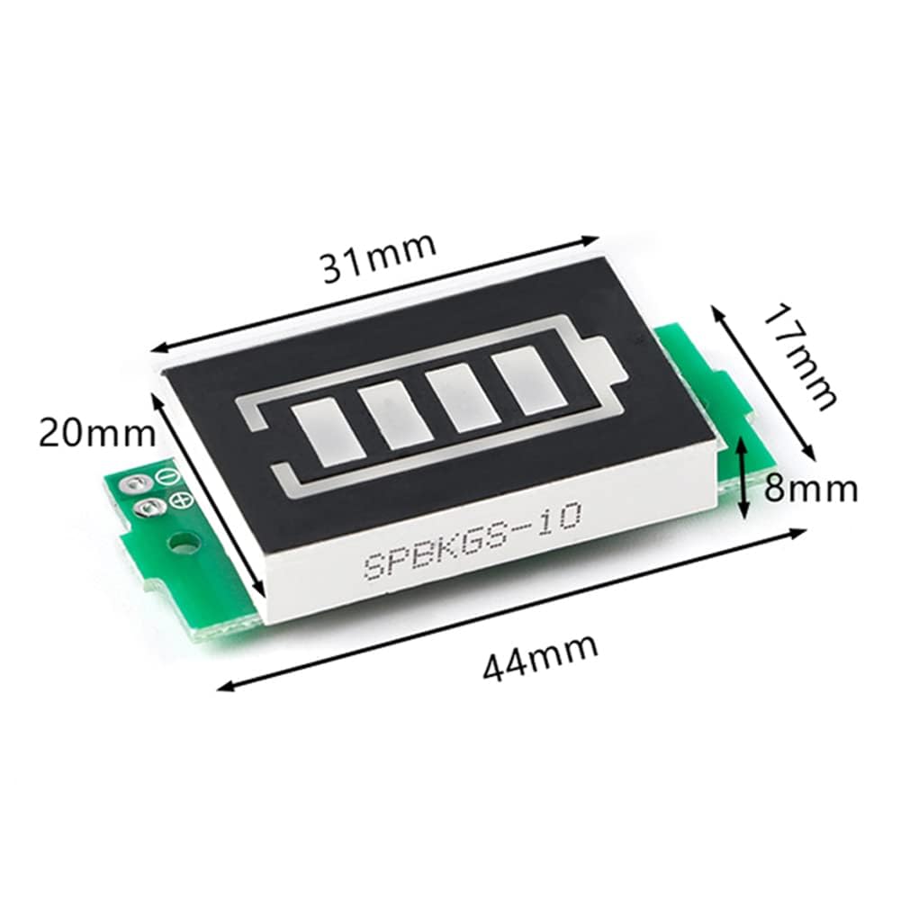 1S 2S 3S 4S 5S 6S 7S 8S 1-8S Lithium Battery Capacity Indicator Module 4 Sections Green LED Display Tester Li-po Li-ion - Image 3 thumbnail