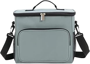 Bolsa Termica Marmita Lancheira Alça Ombro Trabalho Passeio Academia Alça de Mão Qualidade Premium (cinza)