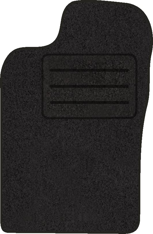 Tapis de sol en velours pour Alfa Romeo GT conducteur, noir