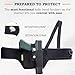 Quick Draw Shoulder Holster - Belly Band Holster for Everyday Comfortable Concealed Carry for Small, Compact and Other Similar Gear, Right Handed, Black 45