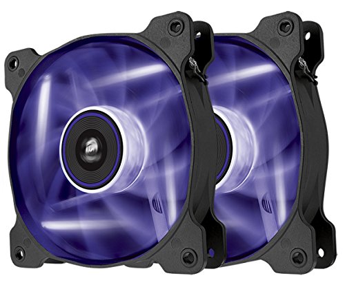 Corsair CO-9050016-PLED Air Series AF120 LED Quiet Edition High Airflow Fan Twin Pack - Purple
