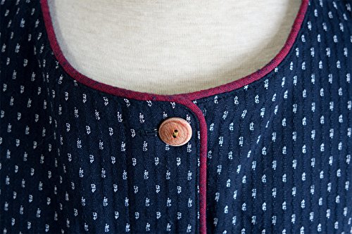 Watanosato Hail Pattern Kappogi (Coverall Apron) Made In Kurume Japan *Import*Japanese Clothes Size Color:hail Pattern White #TOP3