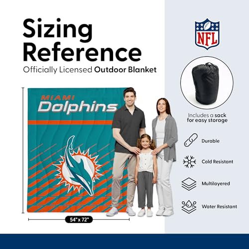 Image of Northwest NFL Taffeta Outdoor Blanket, Foldable Camping, Picnic Ground Mat, 60 x 70 Inches