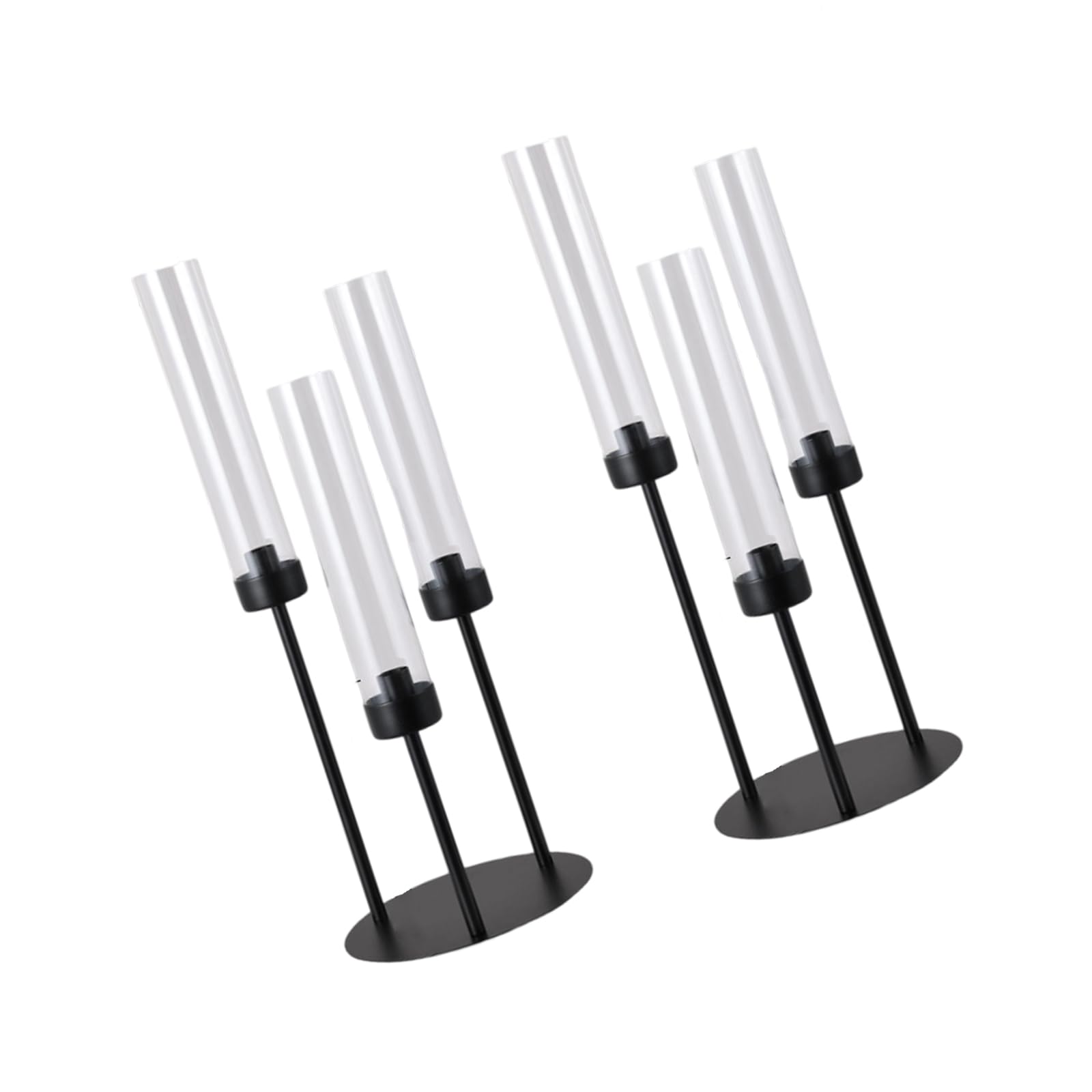 alloneslife Of 2 Functional Acrylic Iron Holders for Creating Ambiances At Special Moments and Celebrations Safe
