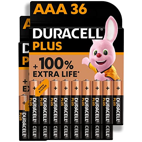 Duracell Plus AAA Micro Alkaline-Batterien, 1.5V LR03 MN2400, 36er-Pack [Amazon exklusiv]