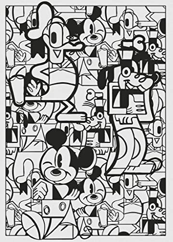 Komar Disney IADX4-058 Non-Woven Photo Wallpaper Mickey Constructive Dimensions 200 x 280 cm (W x H), Black, White - Image 3
