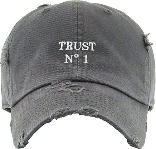 Image of KBETHOS Dad Hat Trust No One Royalty Hustle Vibe Baseball Cap Adjustable Cotton Vintage