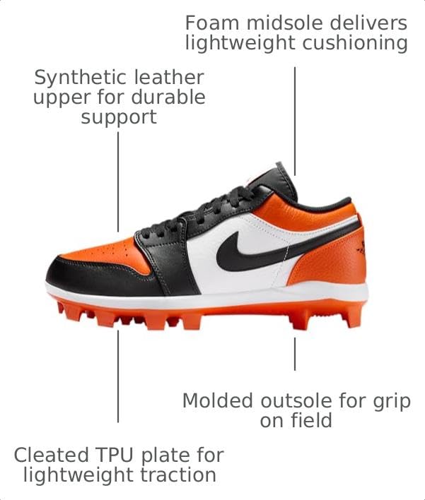 Image of Jordan 1 Retro MCS Low Baseball Cleats