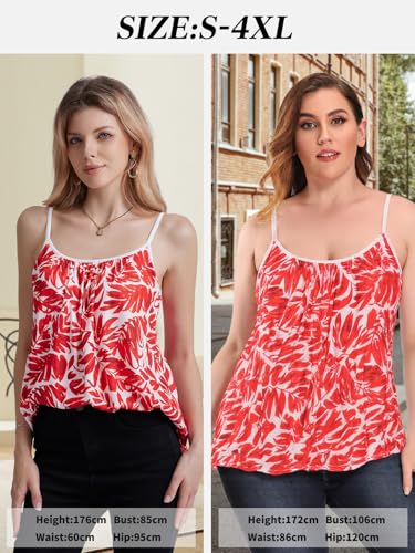 Image of Camisoles for Women with Built in Bra Adjustable Strap Tank Tops Cami Sleeveless Summer Tops for Workout Sleeping Traveling