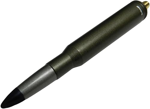 Miniatura 2 de VMS RACING Antena de bala de punta negra de bronce calibre 50 en aluminio Billet de calibre pesado compatible con Ford F150 F-150 1999-2025