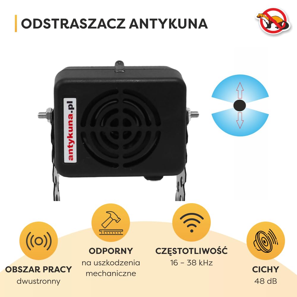 DOMOWY ZESPOLONY CICHY ODSTRASZACZ ANTYKUNA