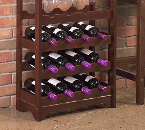 Merry Products 16-Bottle Wine Rack, Espresso #TOP6