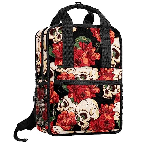 Sac à dos pour garçons tête de mort en sucre multicolore 35.5cm