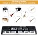 RenFox Teclado Piano, Piano Digital 61 Teclas, Teclados Electronico 10 Ritmo &...