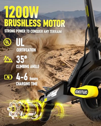 Electric Scooter for Adults, 1200W/2400 Motor Fast E Scooter, 11″ Off-Road Tires, Up to 30/40 MPH Top Speed & 20/45 Miles Long Range, Dual Brake, Foldable