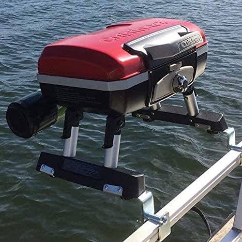 Cuisinart Grill Modified for Pontoon Boat with Arnall's Stainless Grill