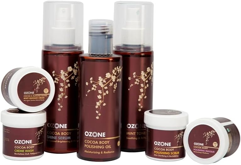 Ozone Ayurvedics Intenso Hydrate Cocoa Body Polishing Treatment Kit - For Radiant & Glowing Skin. Suitable for All Skin Types. Paraben, Sulphate & Mineral Oil Free