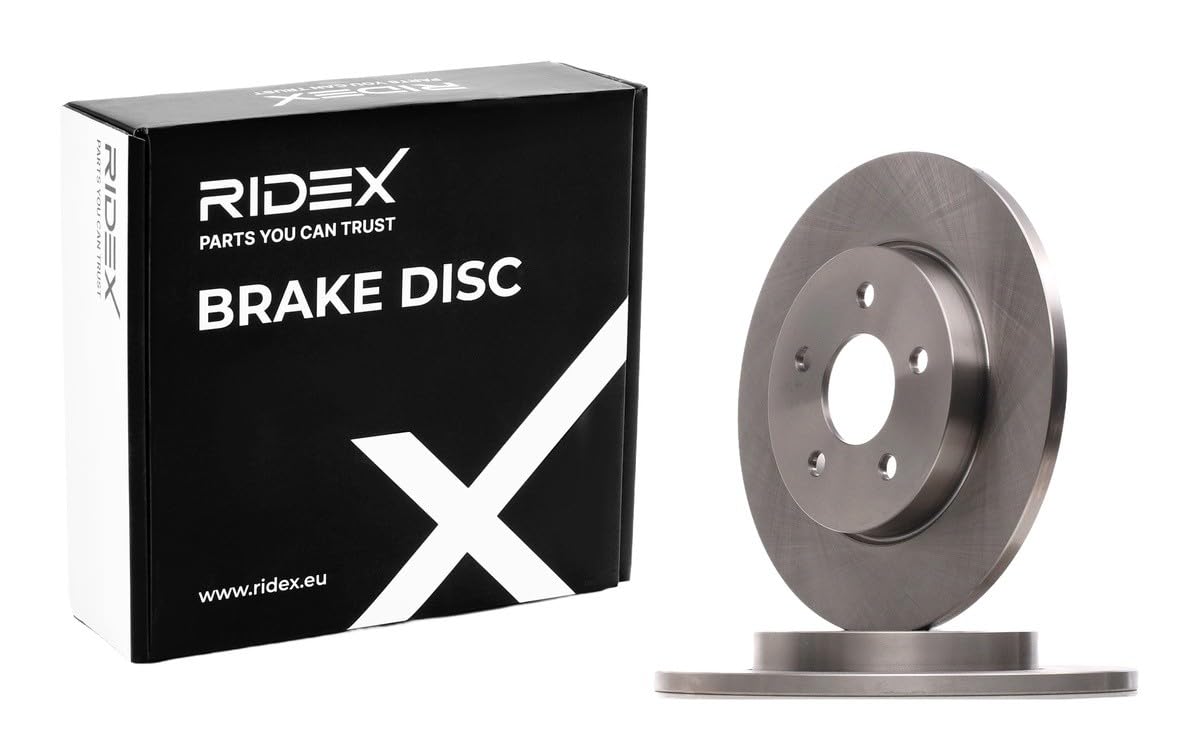 RIDEX 82B0013 2x Disco de freno Trasero sin tornillos Compatible con FORD Mondeo Mk3 Familiar BWY